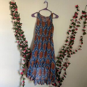 Orange Hi Lo Dress